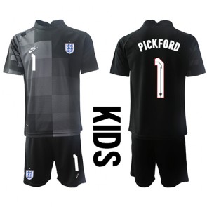 Engleska Jordan Pickford #1 Golmanski Domaci Dres za Dječji SP 2022 Kratak Rukavima (+ kratke hlače)
